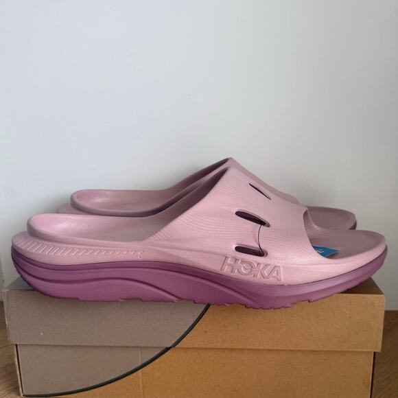Hoka One One Ora Recovery 3 ‘Pale Mauve’ Unisex Slides- SZ Men 13 - Women 15 main image 8